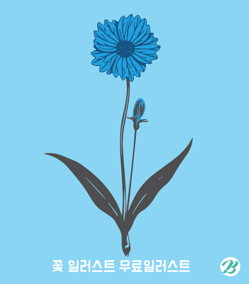 꽃 Ai 일러스트 무료다운로드 - Flower Illustration - Urbanbrush