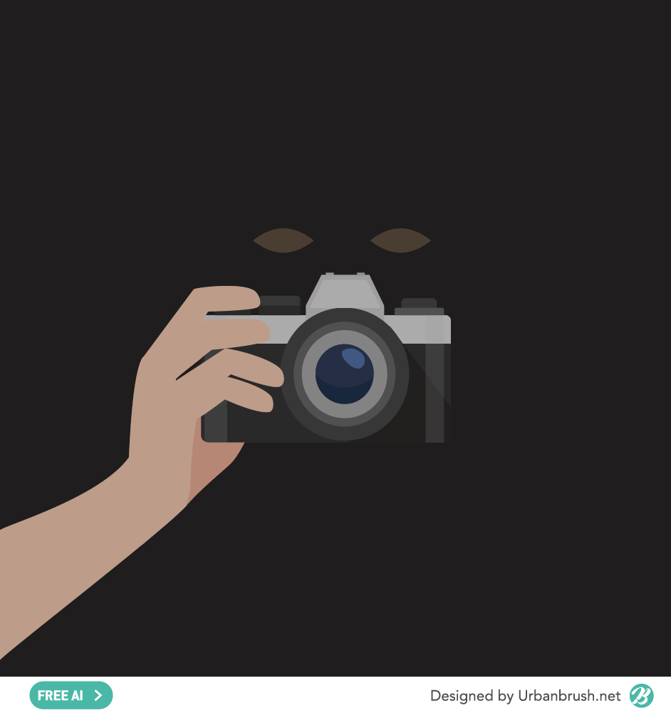 ilustración de cámara oculta ai descarga gratuita vector de cámara