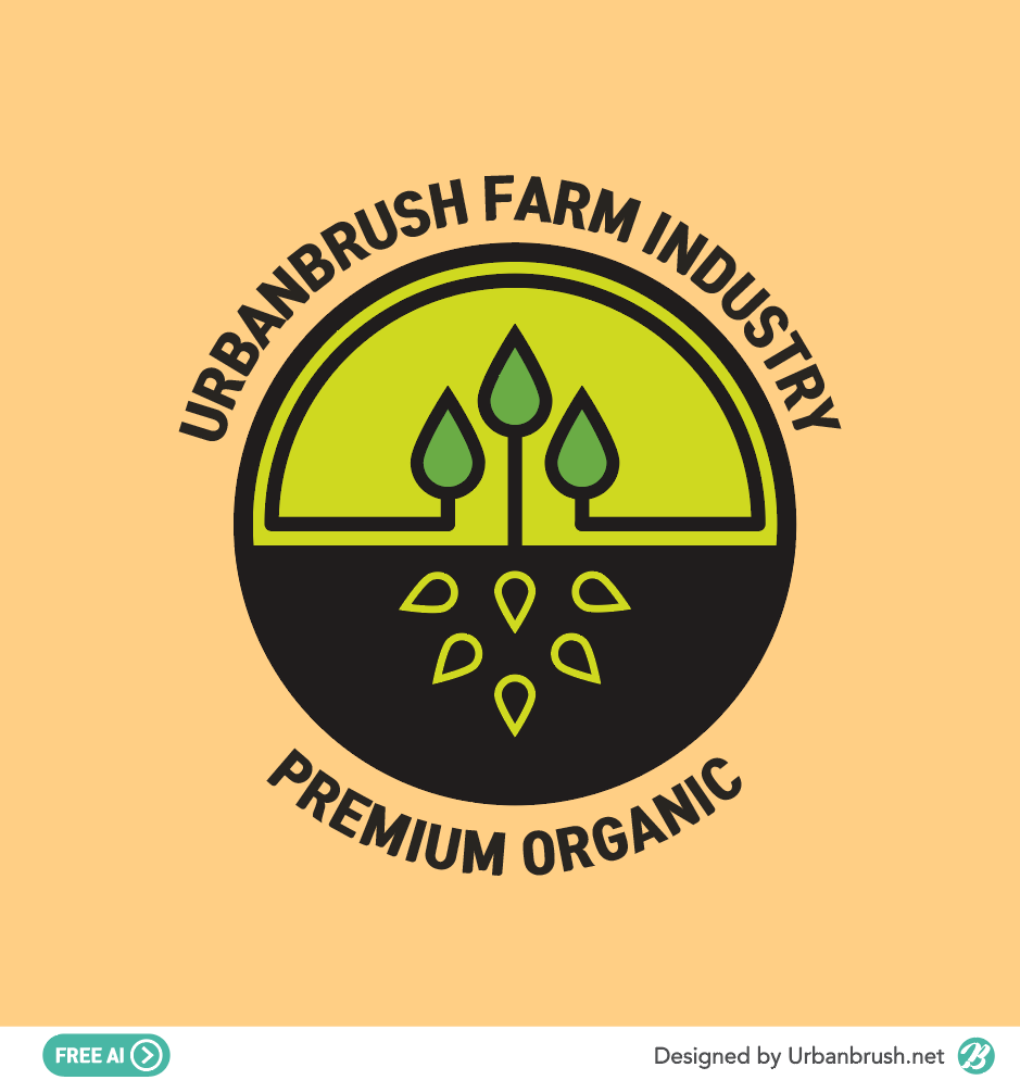 새싹 로고 일러스트 Ai 무료다운로드 Free Sprout Logo Ai - Urbanbrush