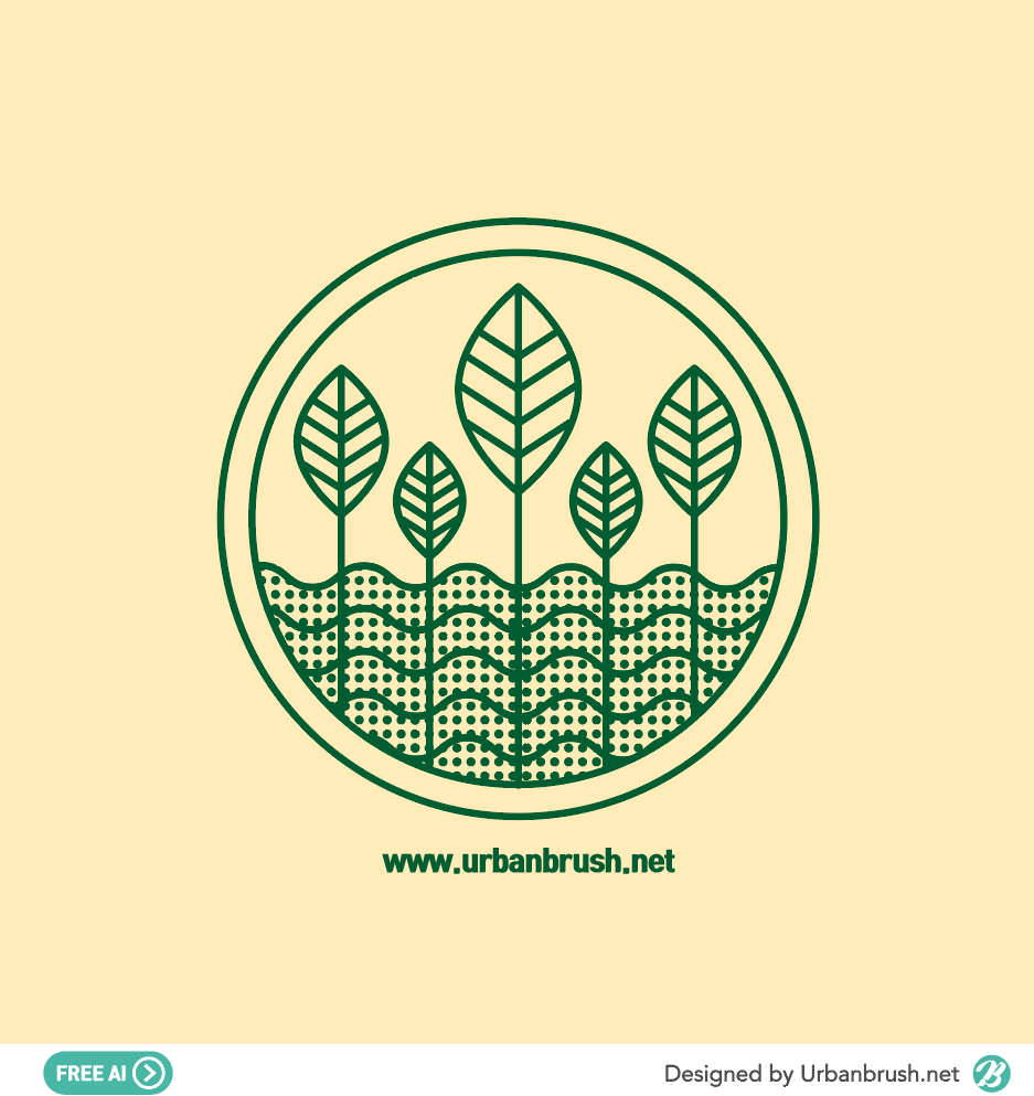 농장 로고 일러스트 Ai 무료다운로드 Free Farming Logo - Urbanbrush