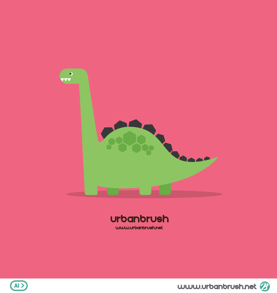 공룡 일러스트 Ai 무료다운로드 Free Dinosaurs Ai Download - Urbanbrush