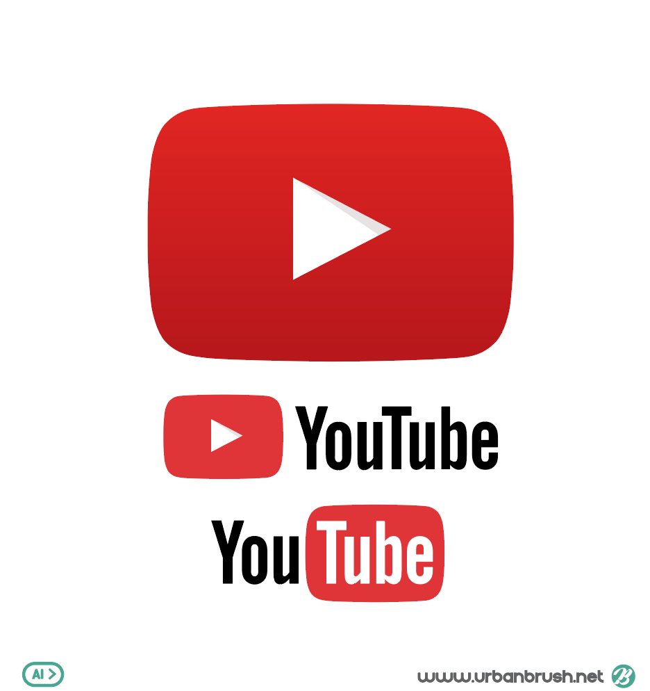 유투브 로고 일러스트 Ai 다운로드 Free Youtube Logo - Urbanbrush