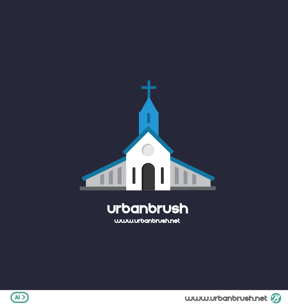 교회 일러스트 Ai 무료다운로드 Free Church Ai Download - Urbanbrush