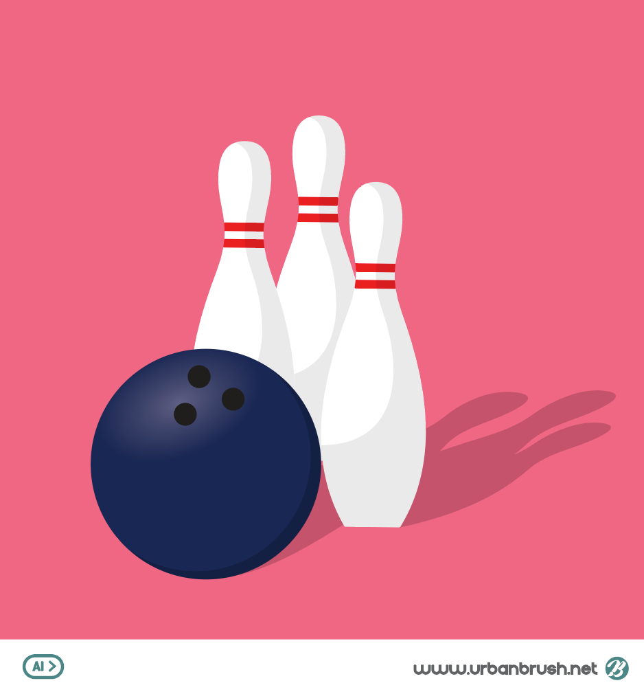 Bowling illustration ai free download free Bowling illustration download
