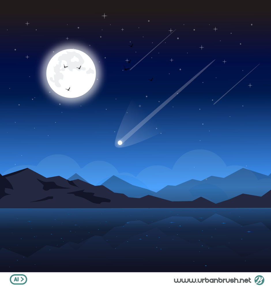 Moon Star Logo PNG Vector (AI) Free Download