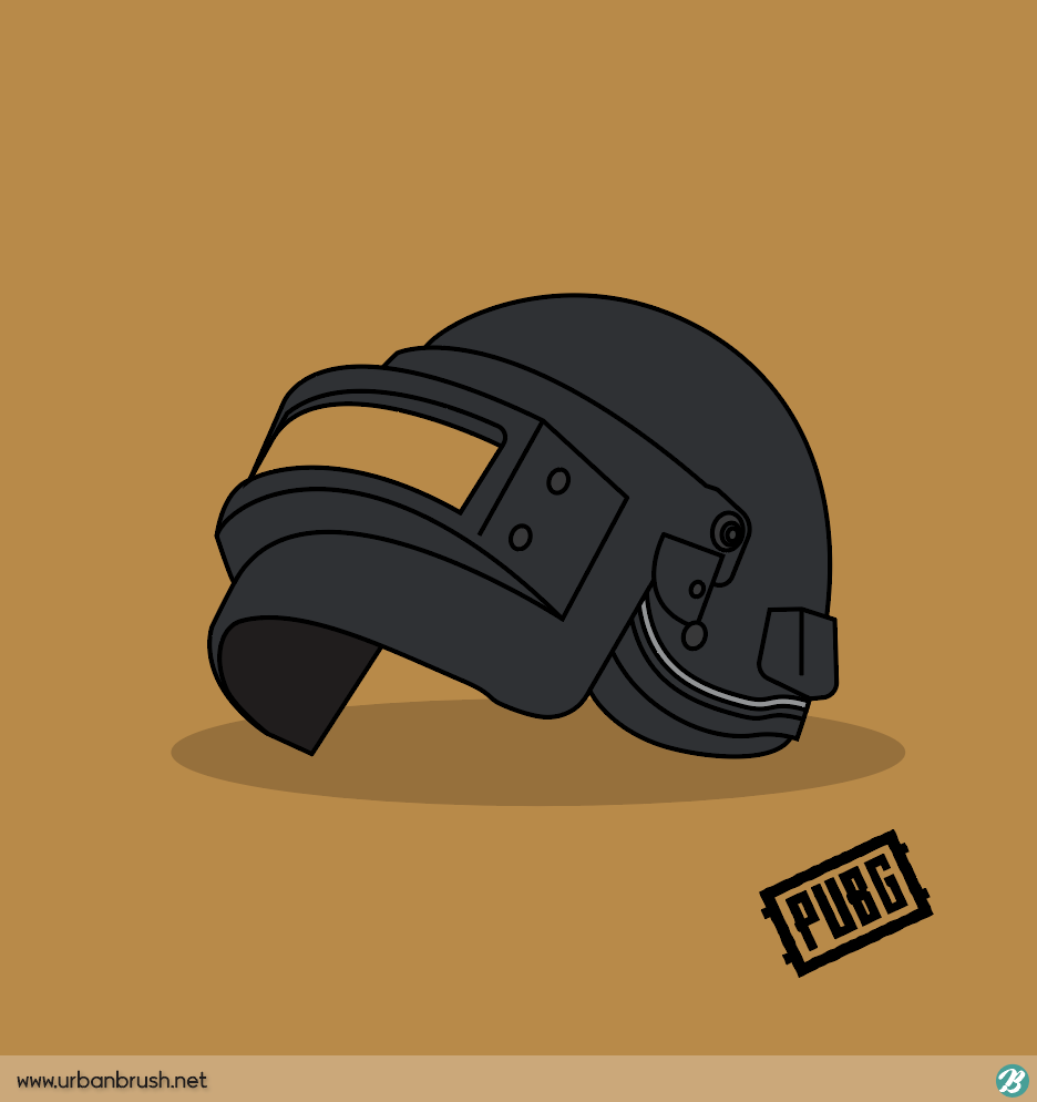 Helmet level 3 from pubg Royalty Free Vector Image