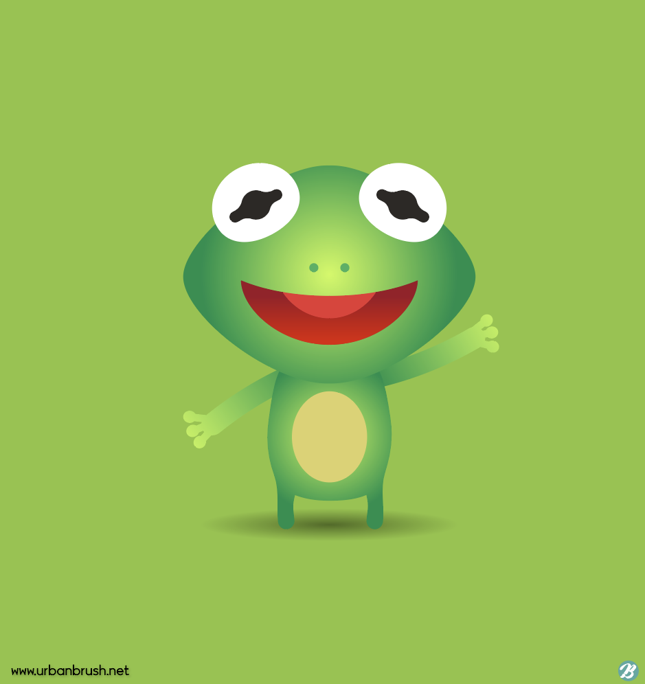 개구리 캐릭터 일러스트 Ai 무료다운로드 Free Frog Character Vector - Urbanbrush