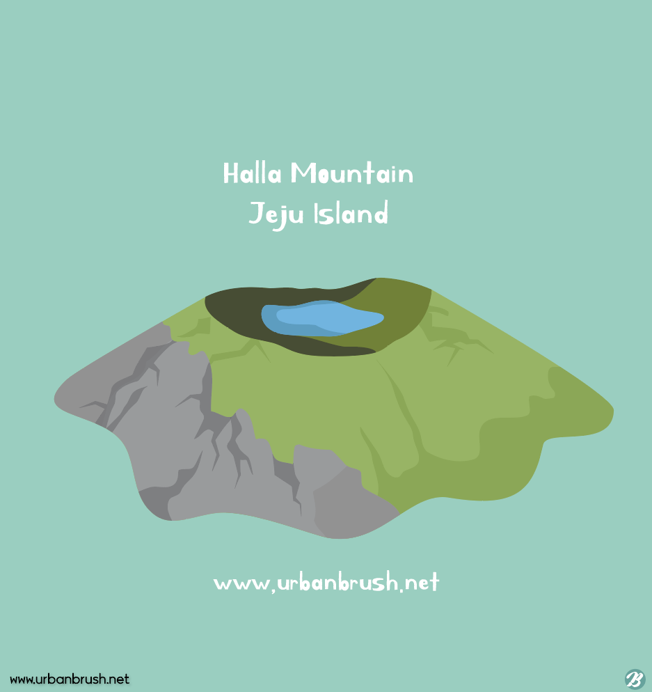 제주도 한라산 일러스트 Ai 무료다운로드 Free Halla Mountain Of Jeju Island Vector -  Urbanbrush