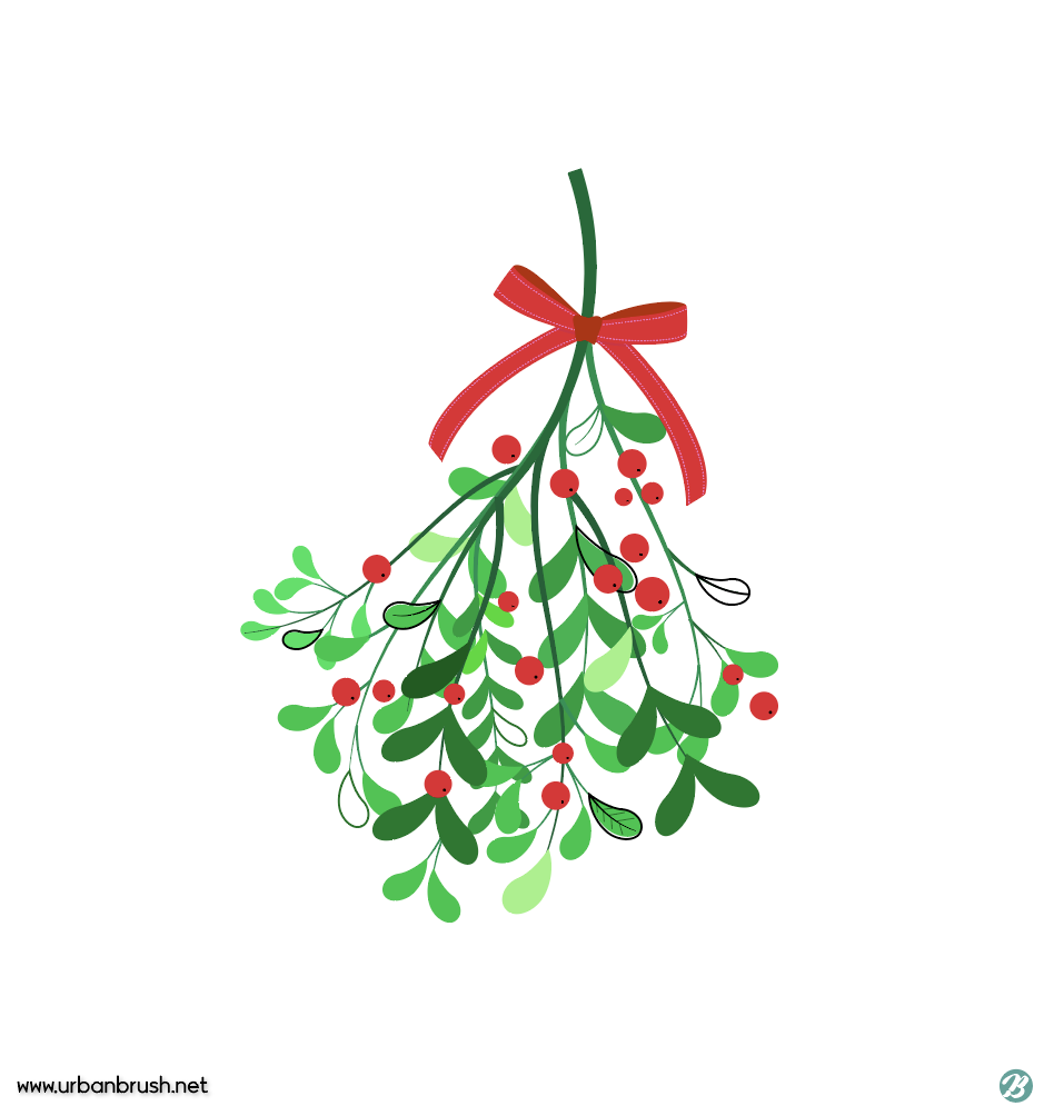 크리스마스 식물 일러스트 Ai 무료다운로드 Free Christmas Plants Vector - Urbanbrush