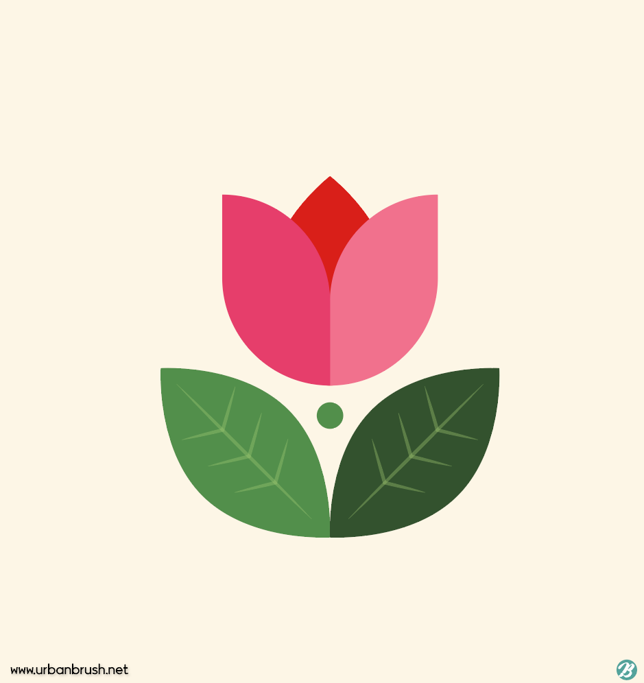 꽃아이콘 일러스트 Ai 무료다운로드 Free Flower Icon Vector - Urbanbrush
