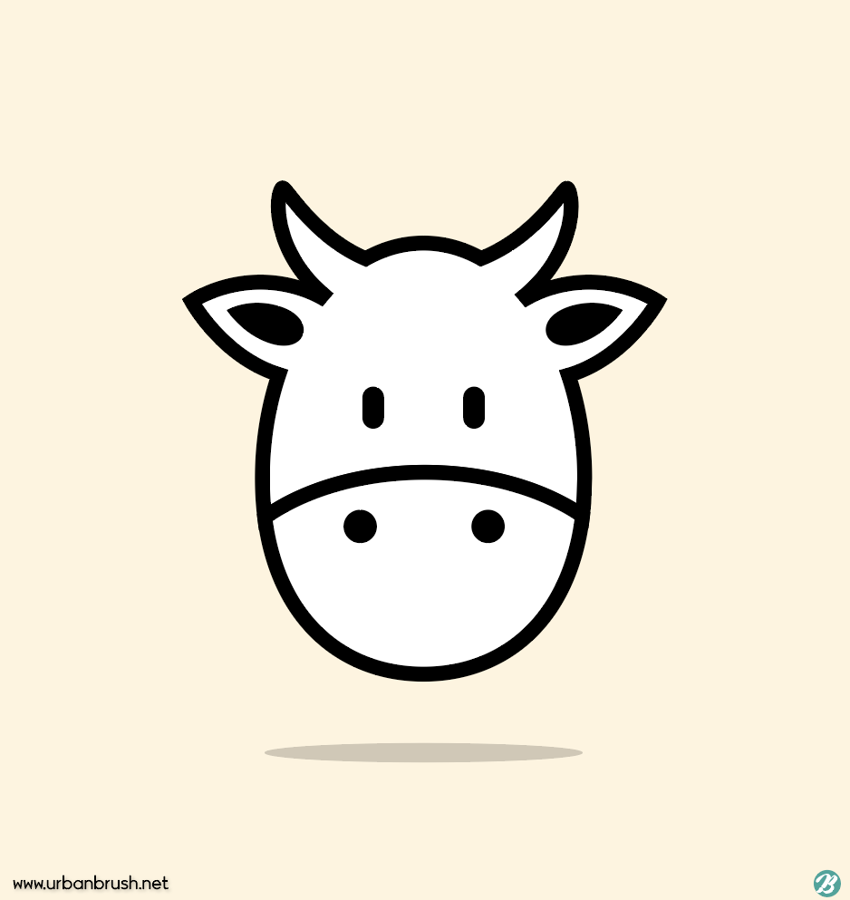 한우 아이콘 일러스트 Ai 무료다운로드 Free Cow Icon - Urbanbrush