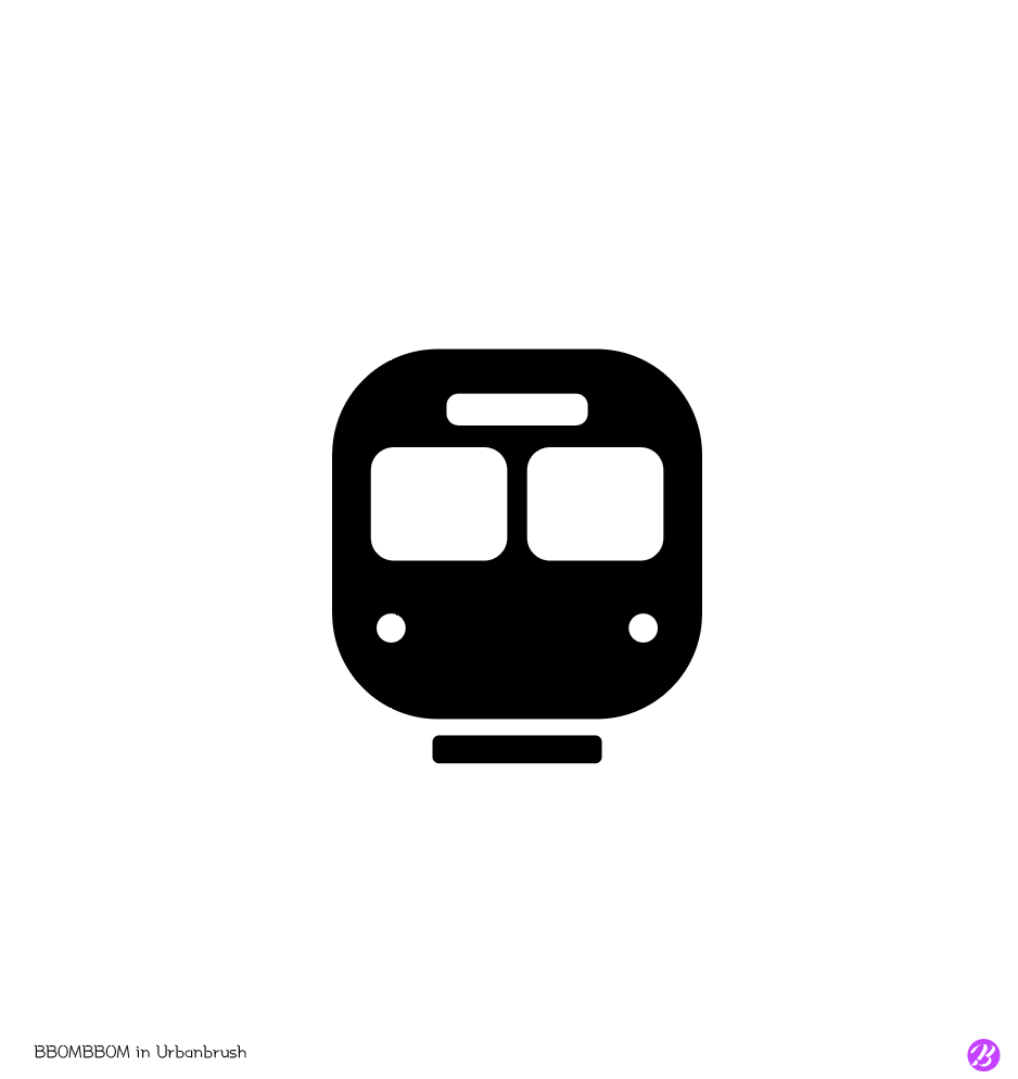 지하철 아이콘 일러스트 Ai 무료다운로드 Free Subway Icon Vector - Urbanbrush