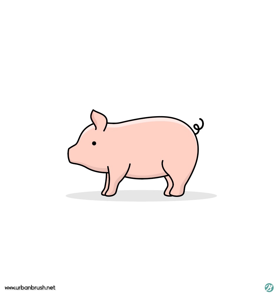 돼지 일러스트 Ai 무료다운로드 Free Pig Illustration - Urbanbrush