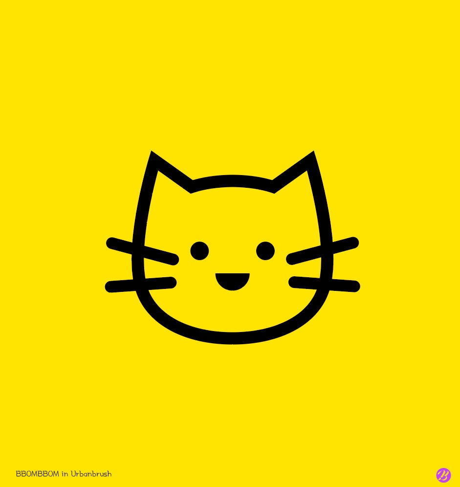고양이 아이콘 일러스트 Ai 무료다운로드 Free Cat Icon Image - Urbanbrush