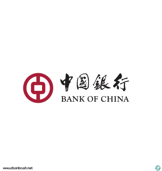 Chinese bank logo illustration vector Design download