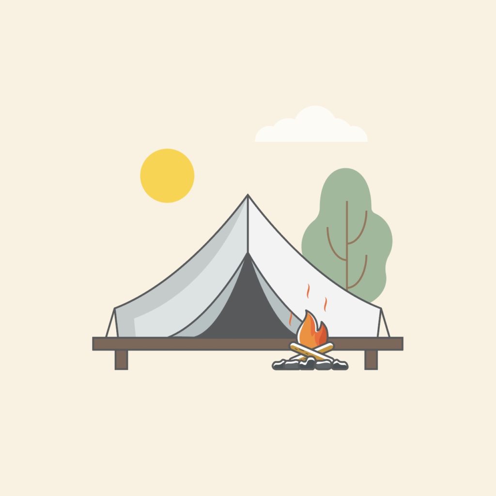 camping site vector