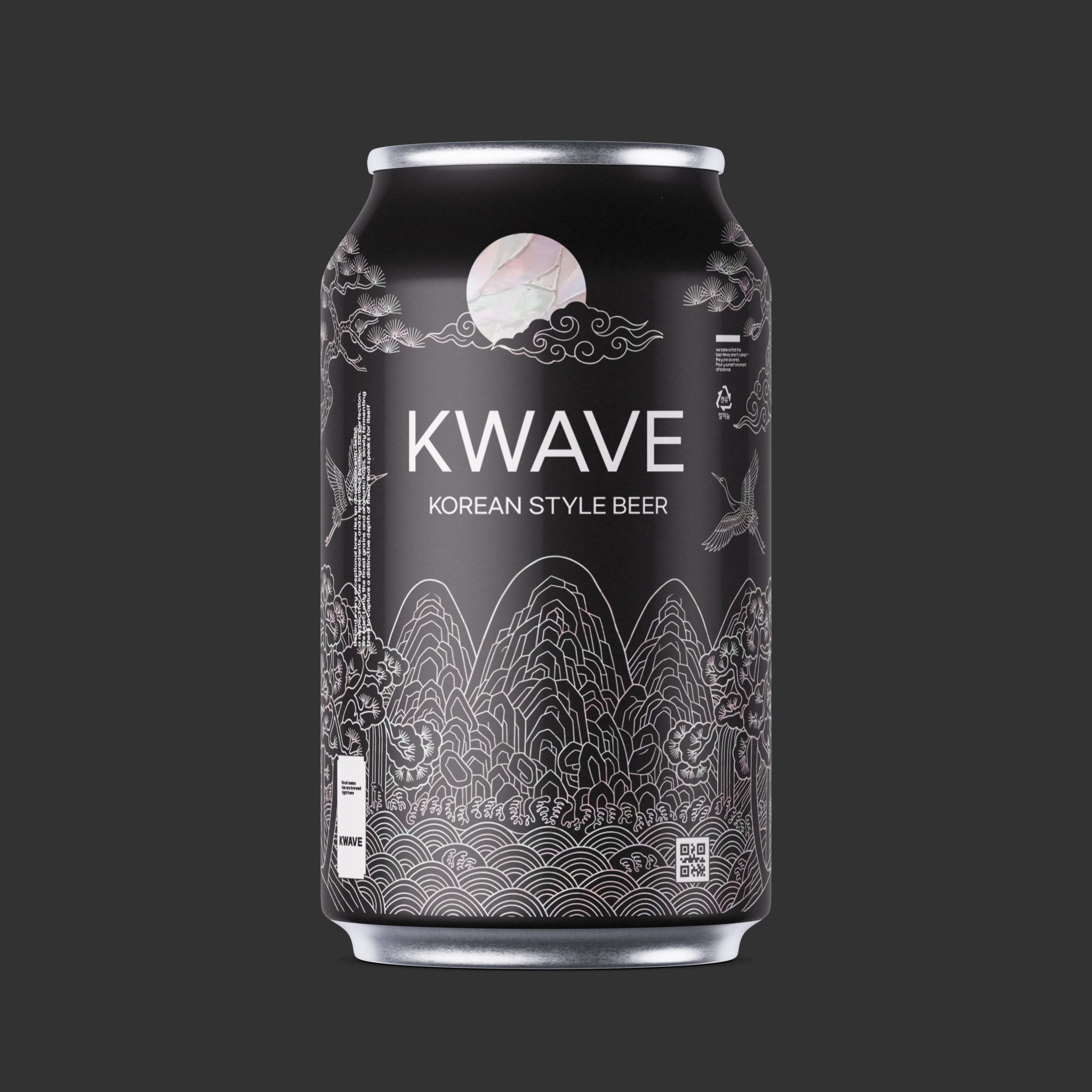 Korean Traditional Style Beer Can Packaging Design – Modern Interpretation of Irworobongdo & Mother-of-Pearl (Najon) Art Korean Traditional Style Beer Can Packaging Design – Modern Interpretation of Irworobongdo & Mother-of-Pearl (Najon) Art