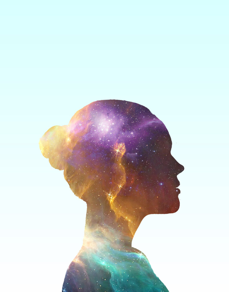 Girl with galaxy