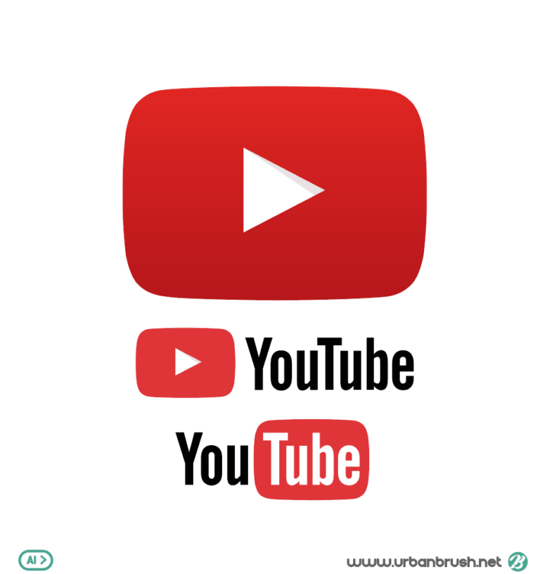 유투브 로고 일러스트 백터 ai 다운로드 youtube logo