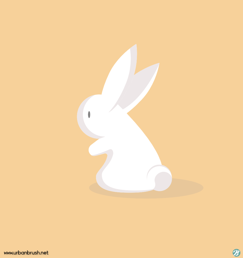 토끼 일러스트 Ai 무료다운로드 Free Rabbit Vector Image - Urbanbrush