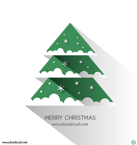 크리스마스트리 배경 일러스트