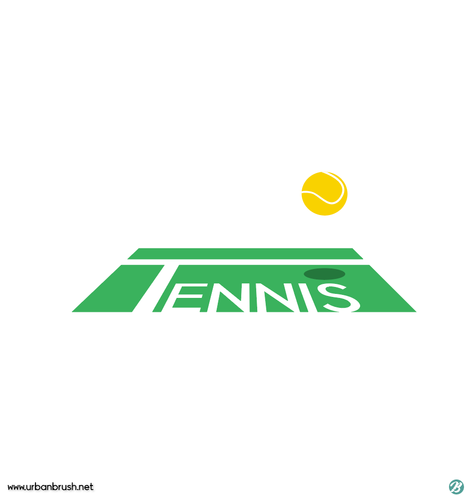 Tennis-Logo-Illustration ai kostenloser Download - Urbanbrush