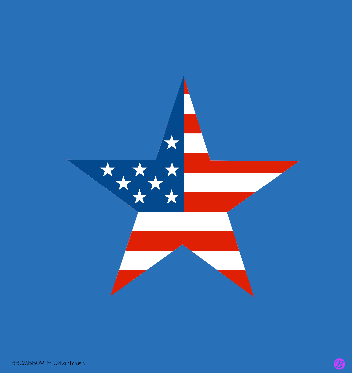 アメリカ合衆国星イラストai無料ダウンロードfree Usa Star Vector Urbanbrush