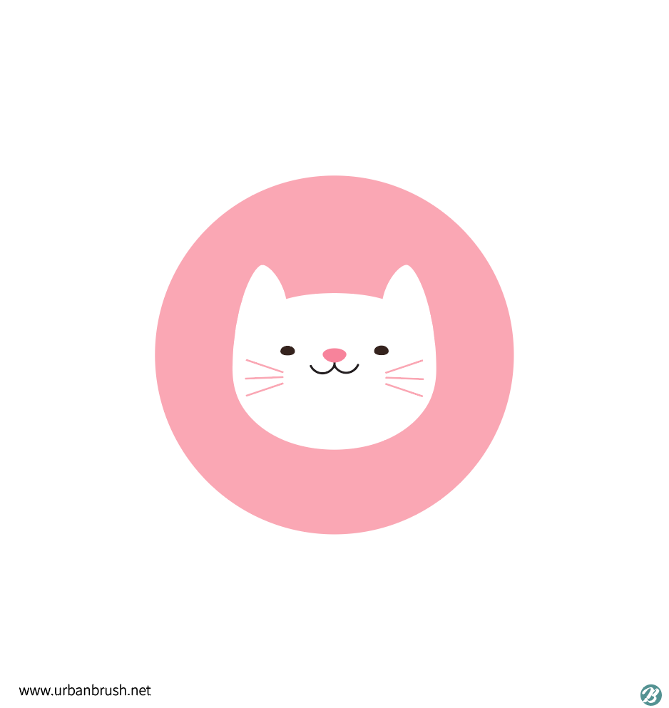 猫のアイコンのイラストai無料ダウンロード free 
