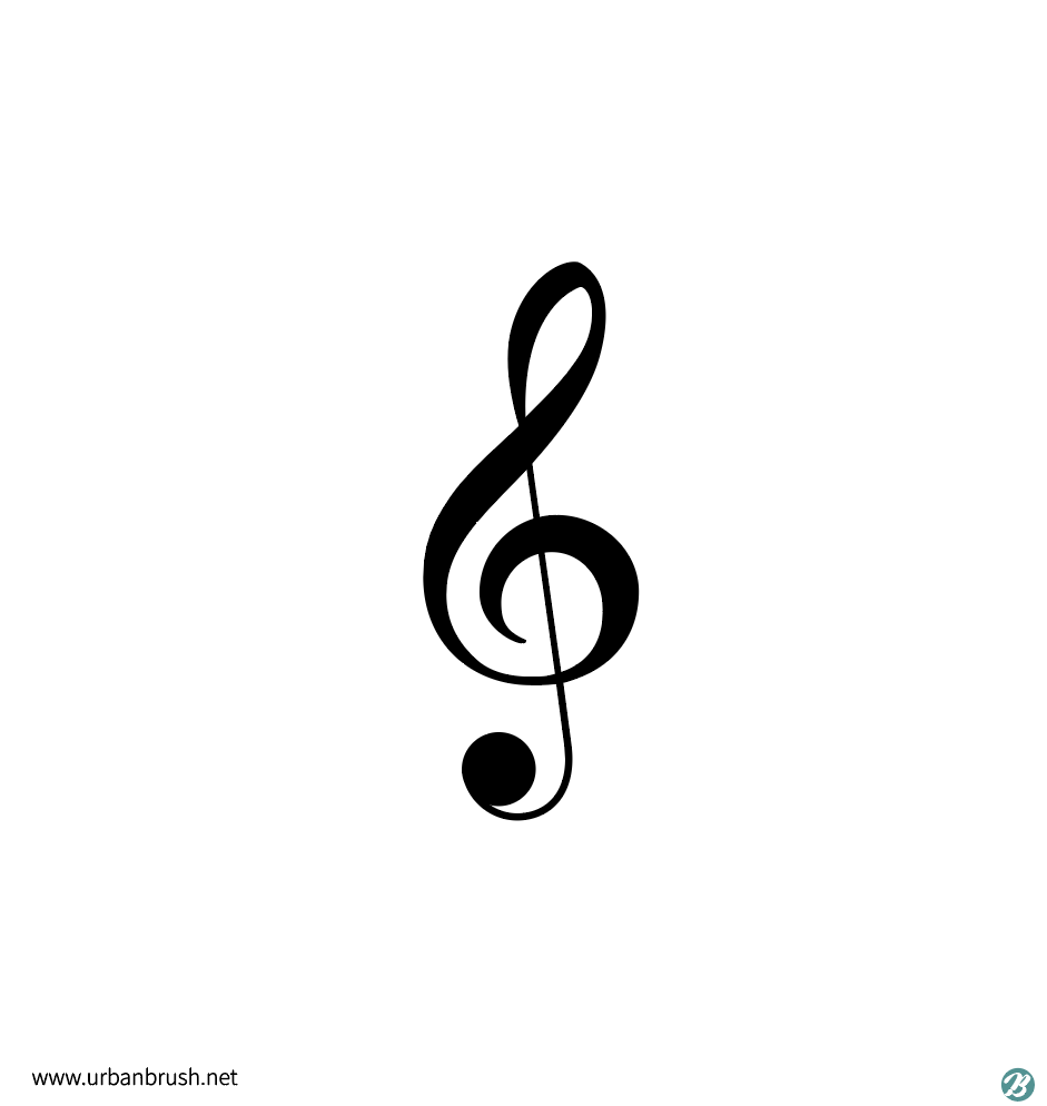 高いト音記号イラストai無料ダウンロード Free Treble Clef Vector Urbanbrush