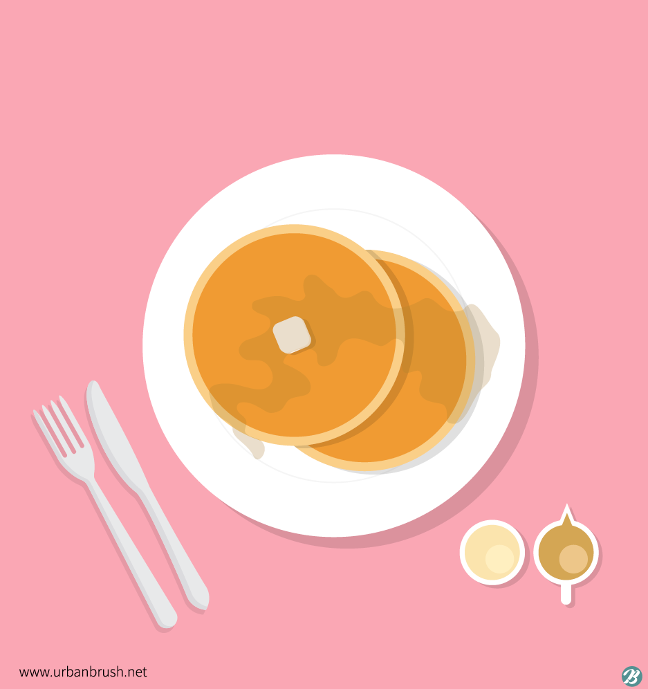 パンケーキイラストai無料ダウンロード Free Pancake Vector Download Urbanbrush