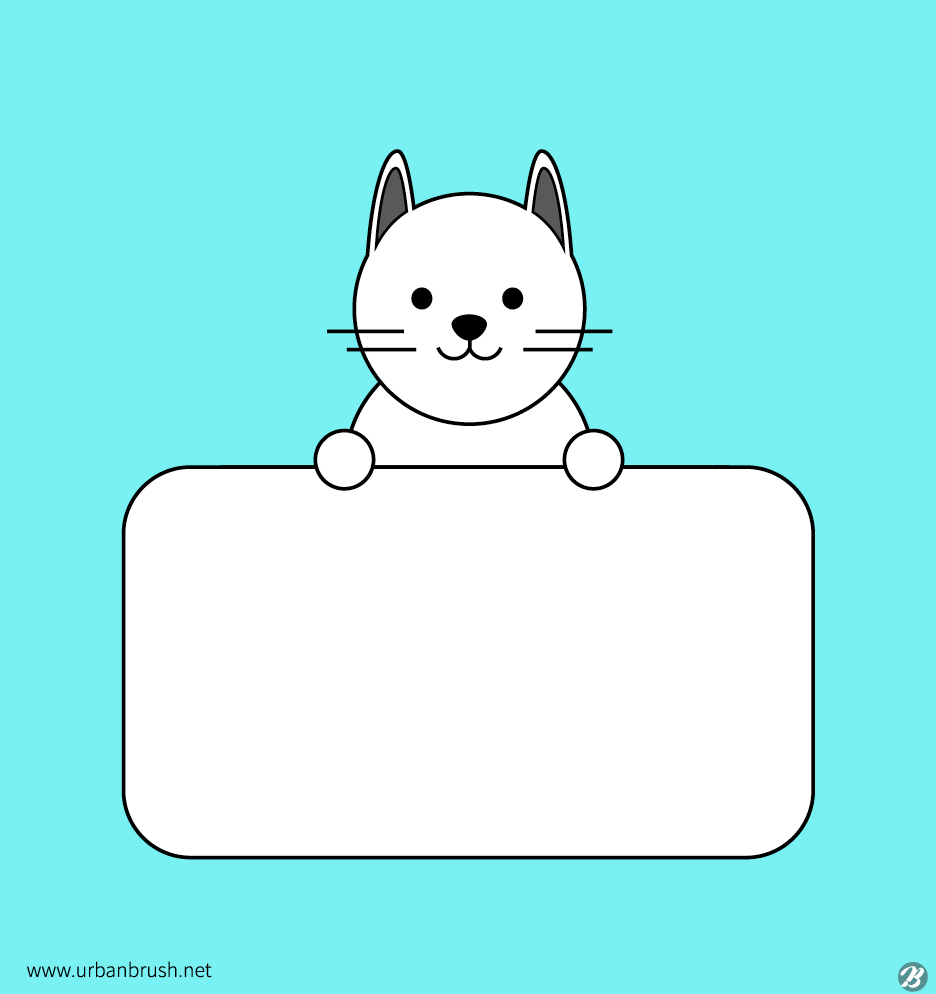 猫ボードのイラストai無料ダウンロード Free Cat Board Vector Urbanbrush