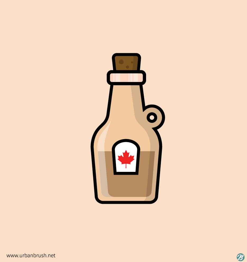 メープルシロップイラストai無料ダウンロード Free Maple Syrup Vector Urbanbrush