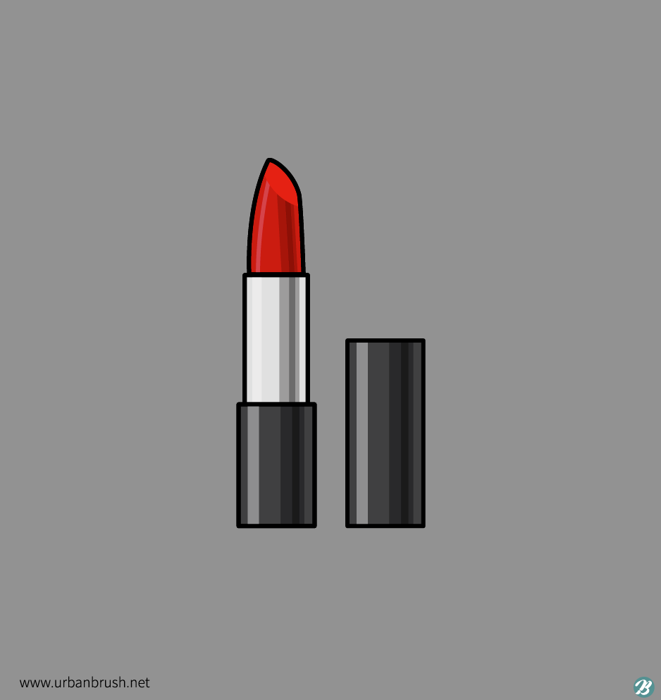 口紅イラストai無料ダウンロード Free Lipstick Vector Image Urbanbrush