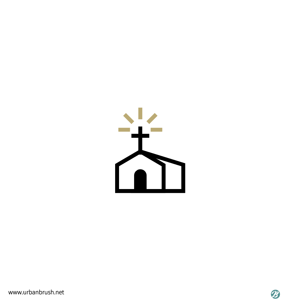 교회 아이콘 일러스트 Ai 무료다운로드 Free Church Icon Vector - Urbanbrush