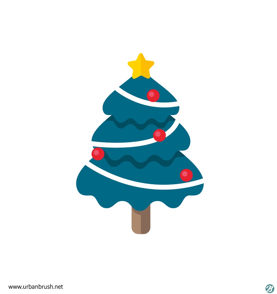 크리스마스 트리 일러스트 Ai 무료다운로드 Free Download Christmas Tree - Urbanbrush