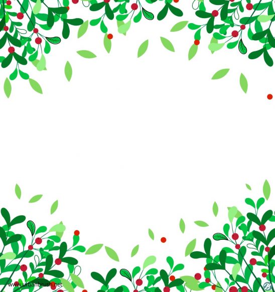 나뭇잎 배경 크리스마스