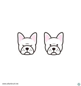 불독 아이콘 일러스트