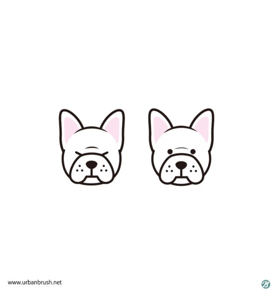 불독 아이콘 일러스트