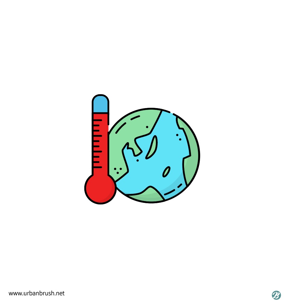 지구 온난화 일러스트 Ai 다운로드 Download Global Warming Vector - Urbanbrush