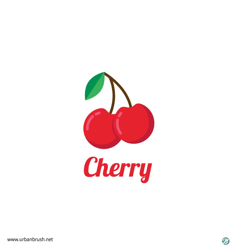 체리 로고 일러스트 Ai 다운로드 Download Cherry Logo Vector - Urbanbrush