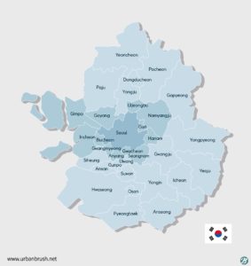 수도권 지도 (영문)