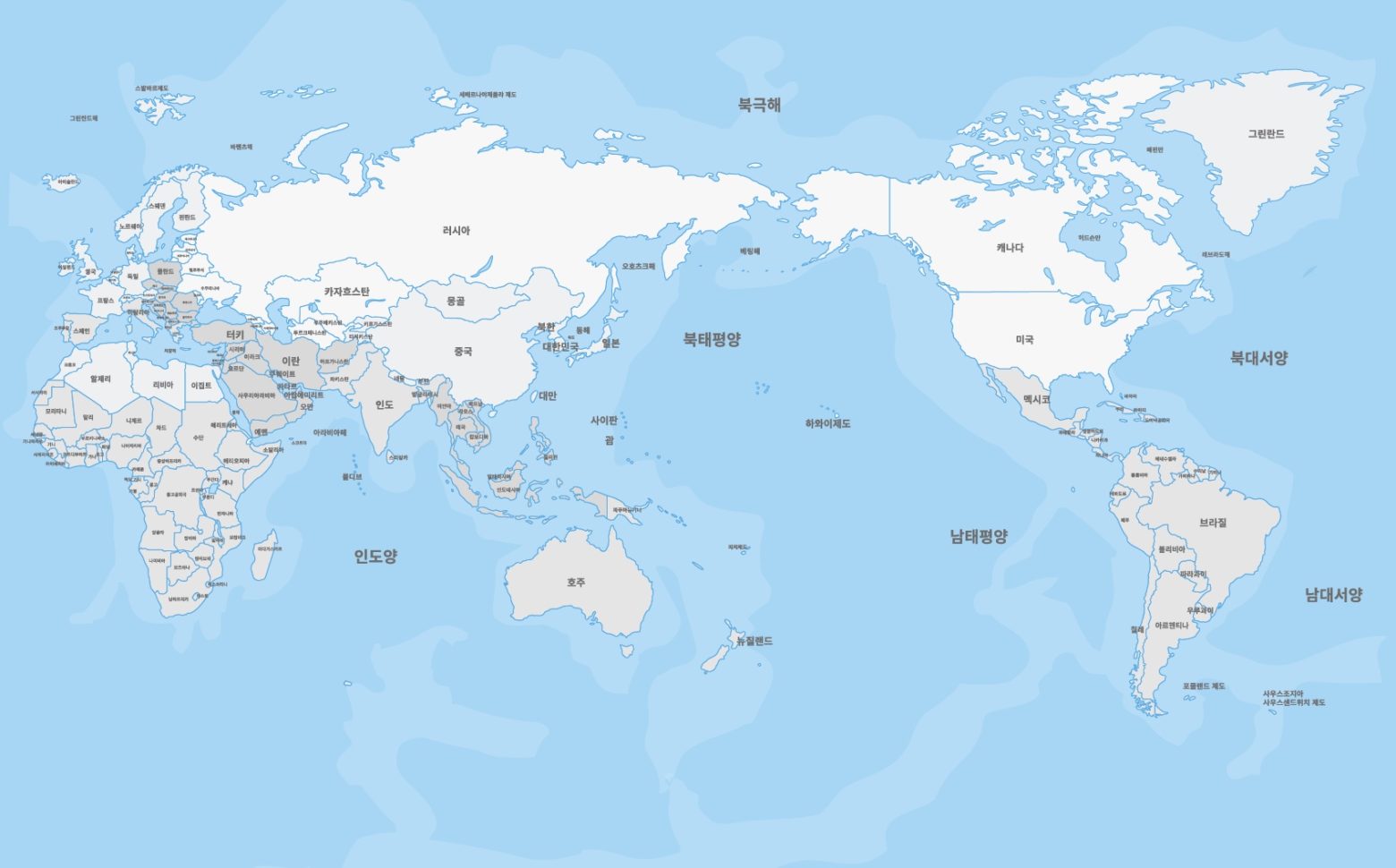 세계지도 명칭포함 Ai 일러스트 다운로드 Download World Map Name Set Vector - Urbanbrush