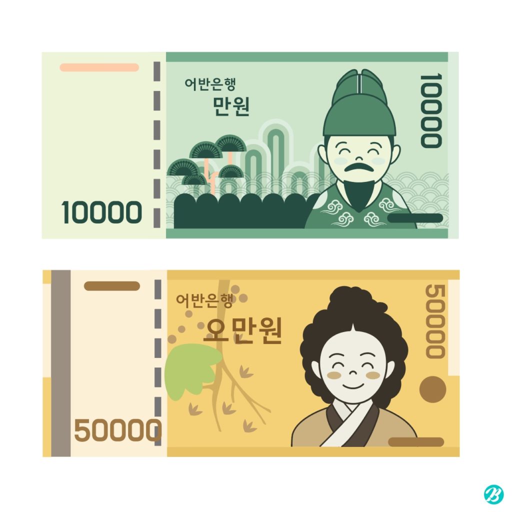 캐릭터 지폐 일러스트 백터 다운로드 할 수 있는 ai 벡터 이미지입니다- 어반브러시