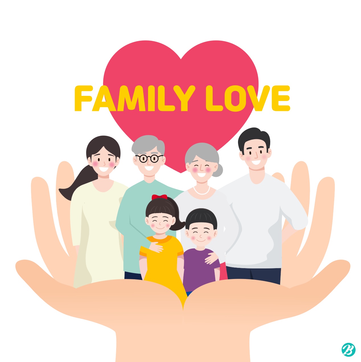 가족 사랑 보호 일러스트 Ai 다운로드 Download Family Love Vector - Urbanbrush