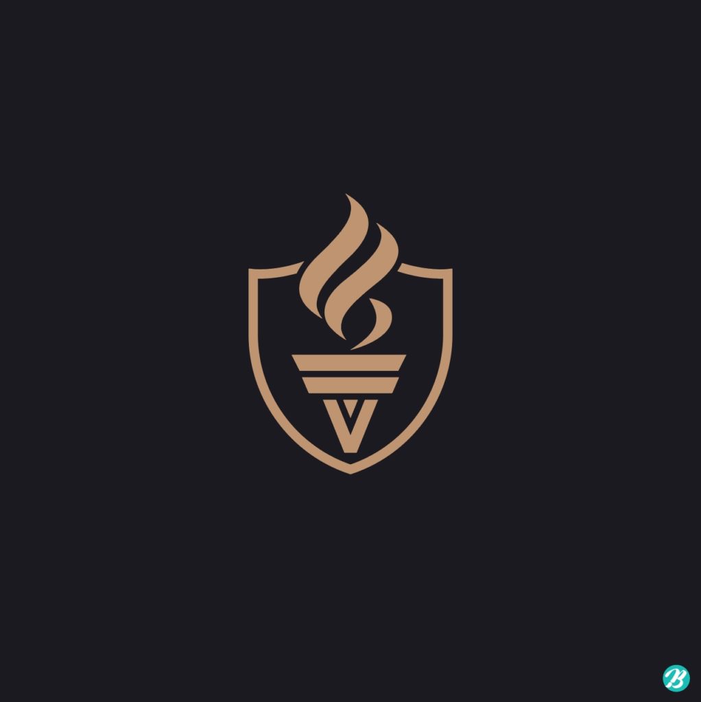 횃불 로고 일러스트