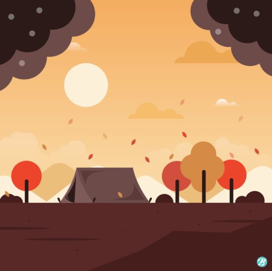 가을 캠핑 단풍