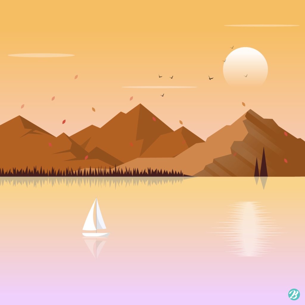 가을 바다 풍경