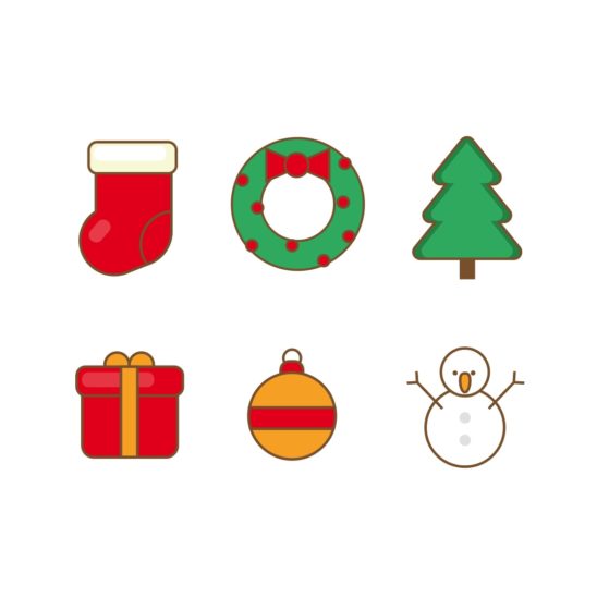 크리스마스 아이콘 세트
