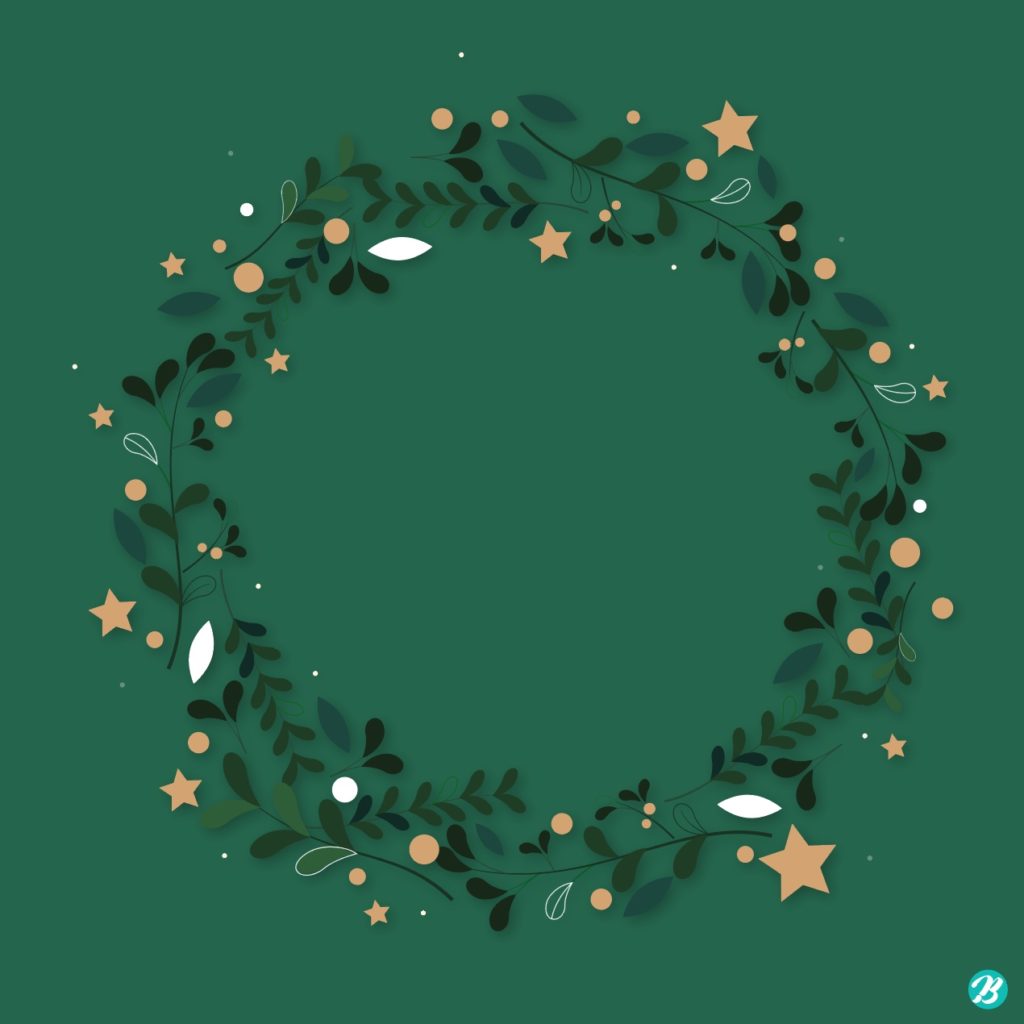 크리스마스 화환 배경