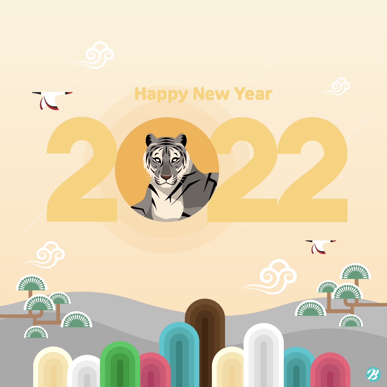 2022 년 새해 인사 이미지